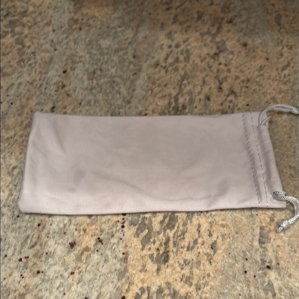 Light Gray sunglass Drawstring Pouch - Picture 2 of 4